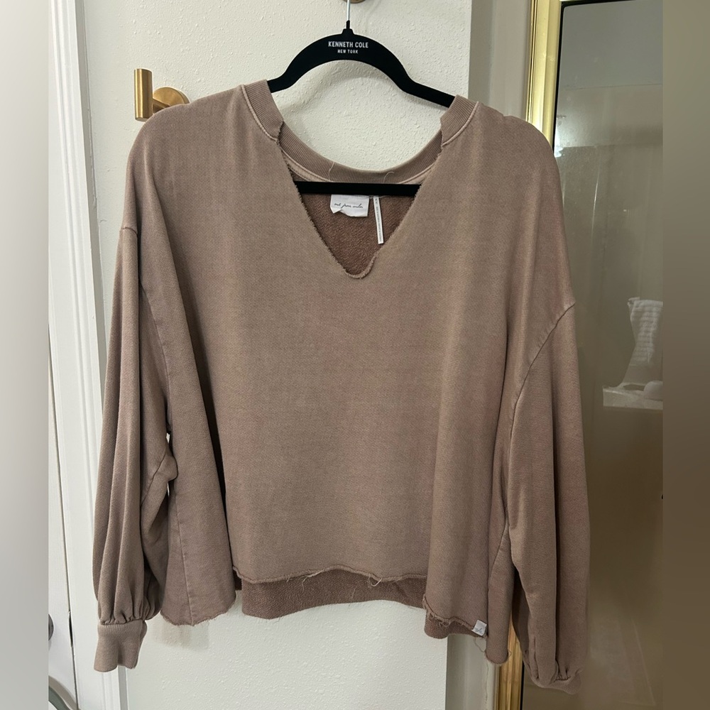 Urban Outfitters Out From Under Taupe V-Neck Sweater